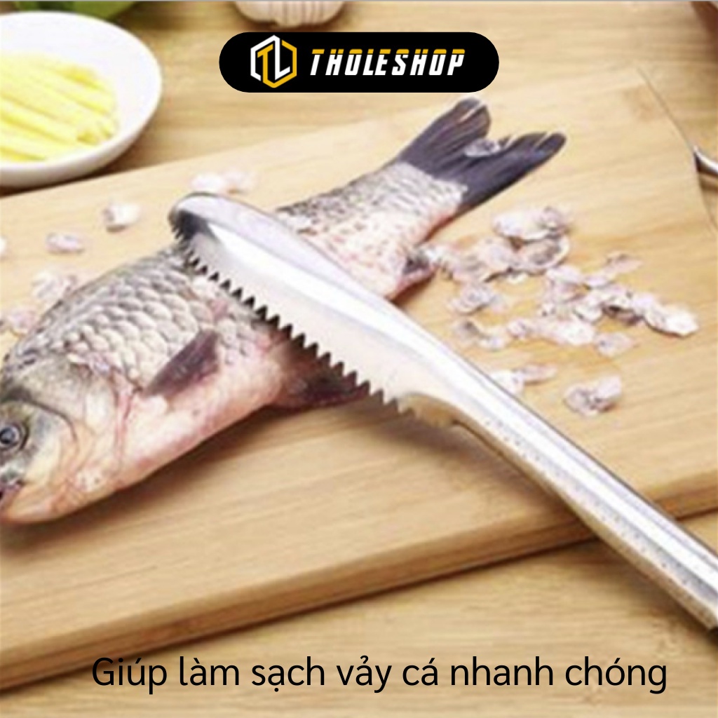 Dụng Cụ Lóc Vảy Cá - Cây Đánh Vảy Cá Inox Bền Đẹp, Chống Gỉ, Chịu Lực Tốt 9158