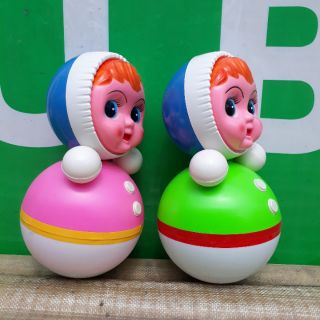 Lật đật nhựa cao 45cm CÓ ÂM THANH KHI CHUYỂN ĐỘNG