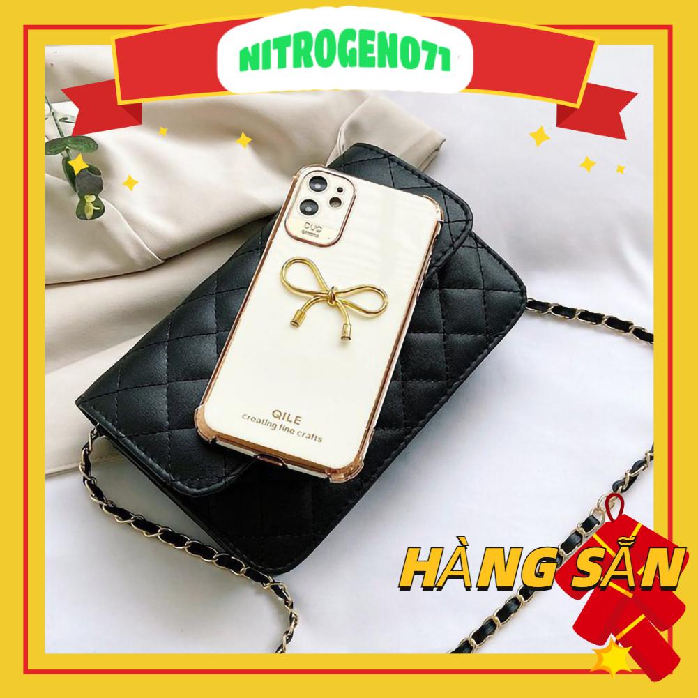 Nitrogen071 Túi dây chuyền Công suất lớn Da PU Thời trang Kim cương Bướm nữ đeo vai
