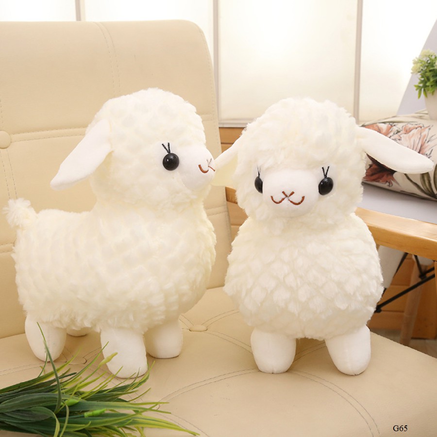 Gấu bông lạc đà cừu trắng Alpaca - Size 43cm