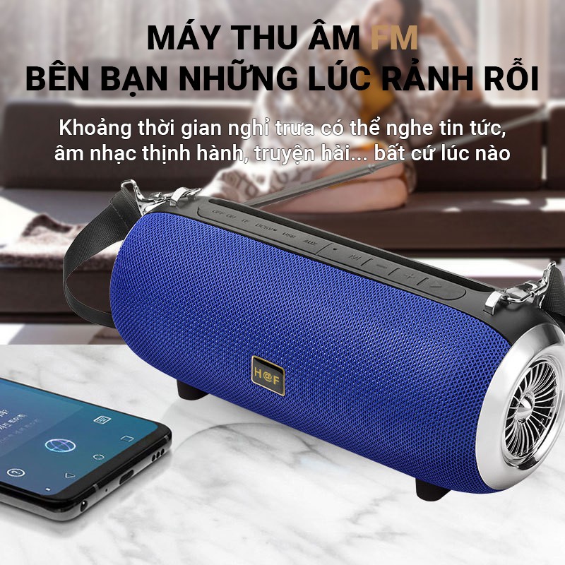 Loa Bluetooth HF-F666 công suất 5W*2 âm thanh HiFi, công nghệ không dây TWS kết nối 2 loa F666 cùng 1 lúc, nhiều màu sắc