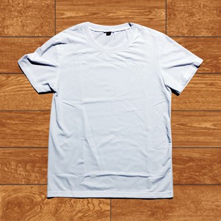 Áo thun trơn Trắng cổ tròn Nam Nữ