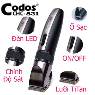 Tông đơ cắt tóc CODOL 531 Hàn Quốc [ Hàng Chất Lượng Cao ,Máy Êm , Lưỡi Sắc ]
