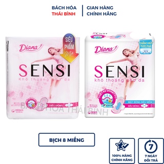 Băng vệ sinh Diana Sensi siêu mỏng cánh 8 miếng