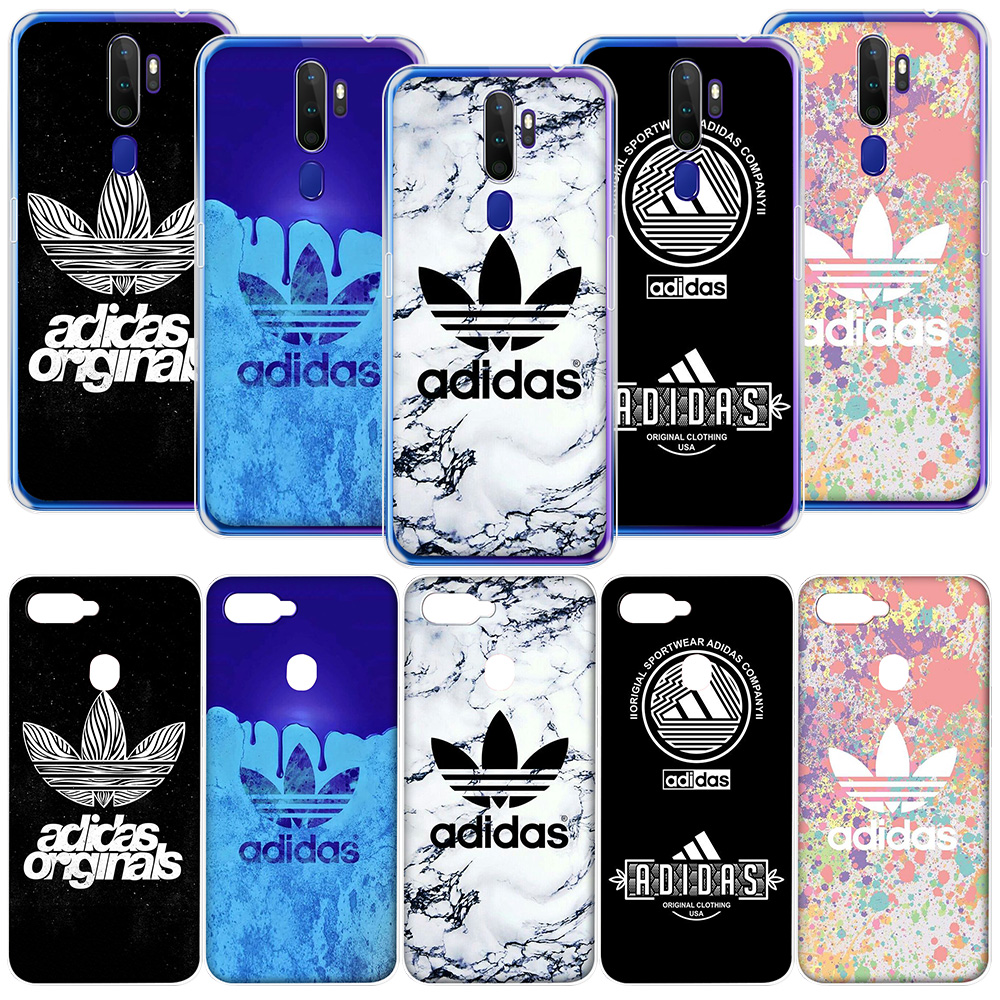 Ốp Điện Thoại Trong Suốt In Logo Adidas Cho Oppo A3S A5 A37 Neo 9 A39 A57 A5S A7 A59 F1S A73 A77 F3 F5 2018 C1