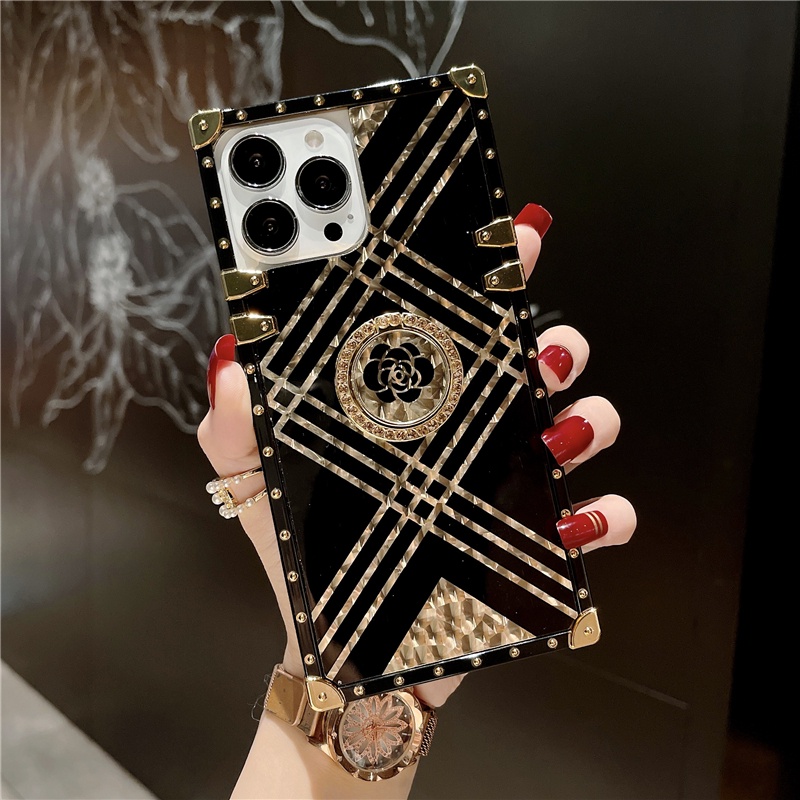 Sang Trọng Ốp Điện Thoại Vuông Thời Trang Cho iphone 15 14 13 pro max 12 11 pro x xs xr 6 7 8 plus