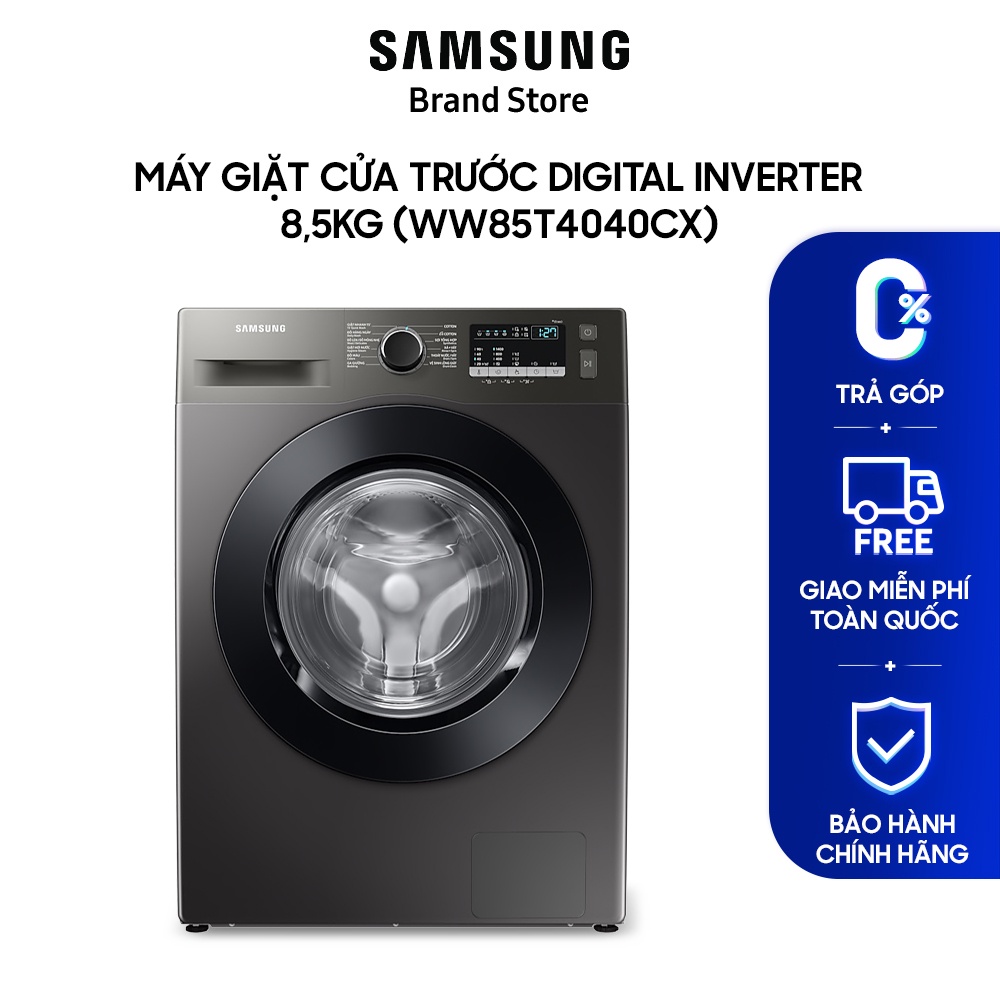 Máy giặt cửa trước Samsung Digital Inverter 8,5kg WW85T4040CX