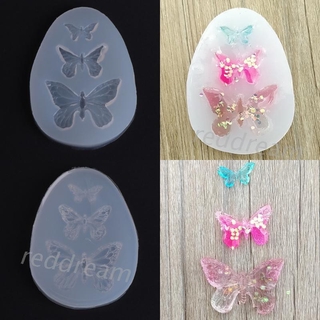 Khuôn silicon làm mặt trang sức họa tiết bướm xinh xắn