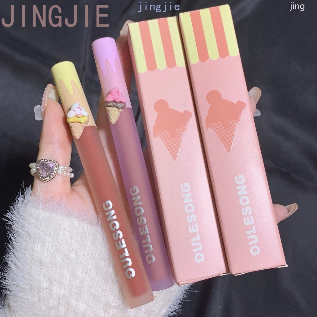 Son Môi OULESONG Dạng Lỏng Dưỡng Ẩm Thiết Kế Hình Que Kem Xinh Xắn Áo Choàng