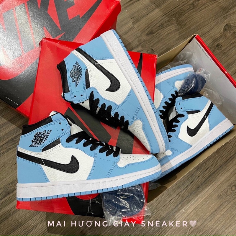 Giày Jordan 1 xanh cao cổ hàng 11  ❤️Free ship❤️  giày thể thao nam nữ sneaker  ,  jd1 xanh dương | BigBuy360 - bigbuy360.vn