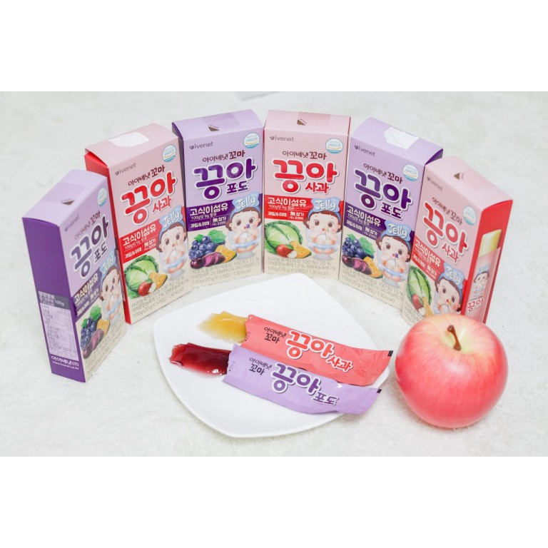 Thạch trái cây rau củ IVENET cho bé