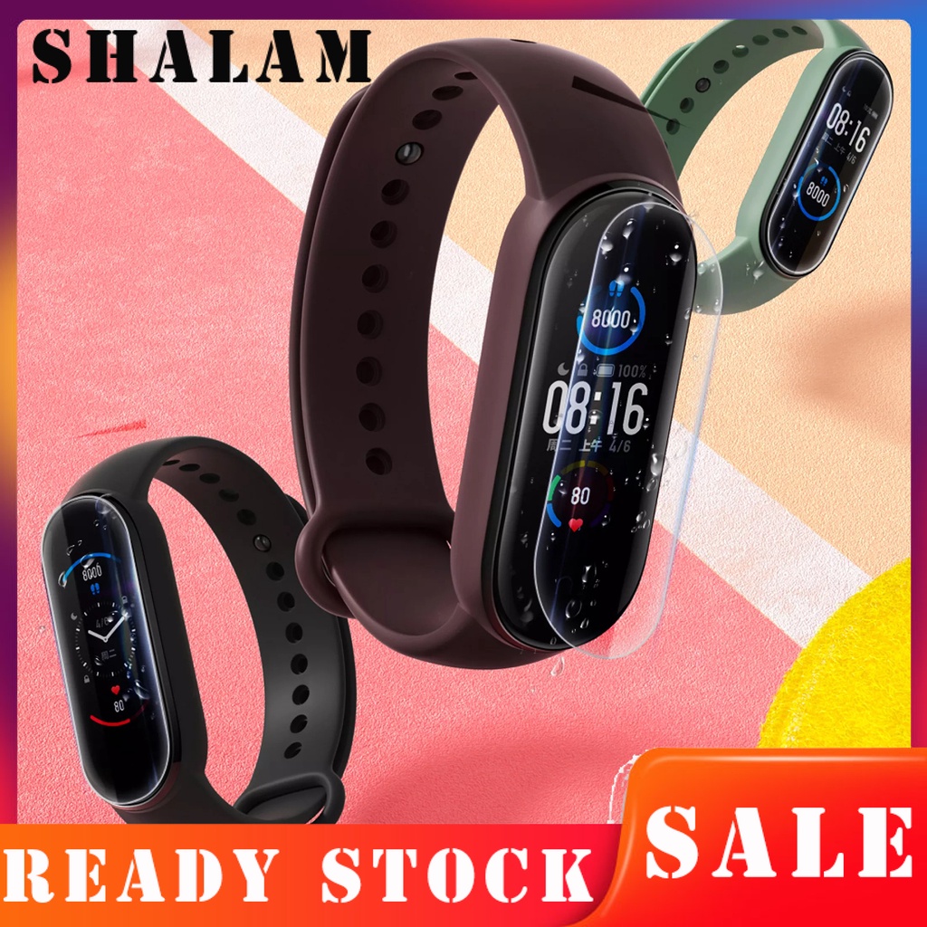 3 Miếng Dán Bảo Vệ Màn Hình Cảm Ứng Trong Suốt Cho Đồng Hồ Xiaomi Mi Band 4 / 5 / 6