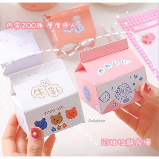 Tập Giấy Nhớ Hộp Sữa (Đọc Mô Tả Sản Phẩm)