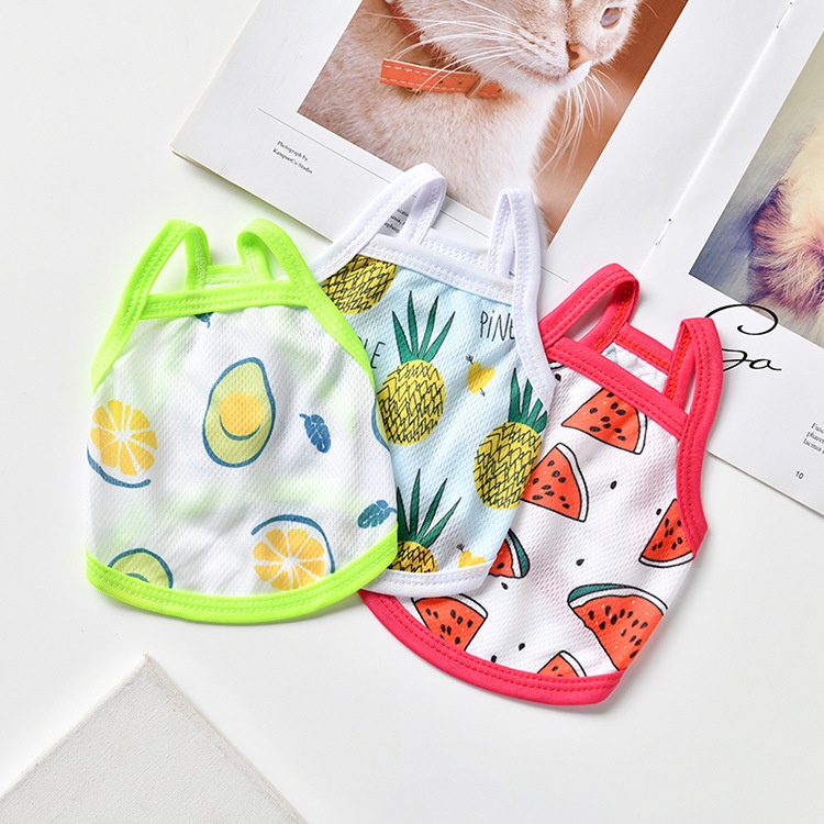 Áo Không Tay Vải Mỏng Thời Trang Mùa Hè Dành Cho Thú Cưng