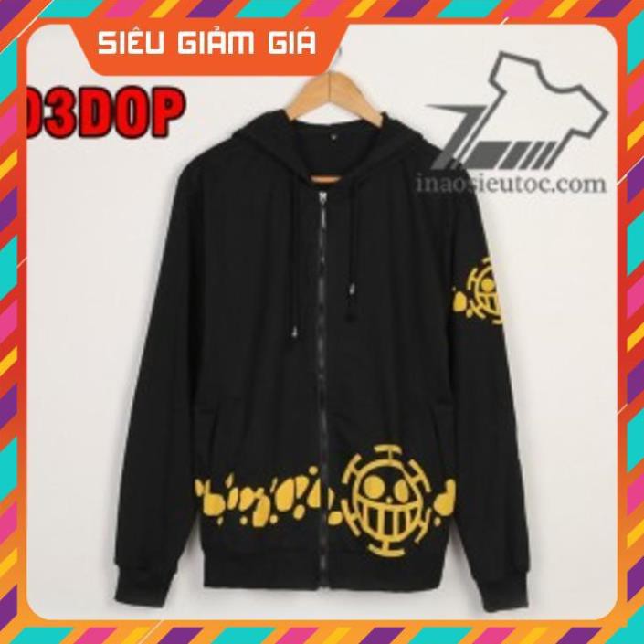 Áo khoác đen Law One Piece đẹp nhất rẻ chất lượng