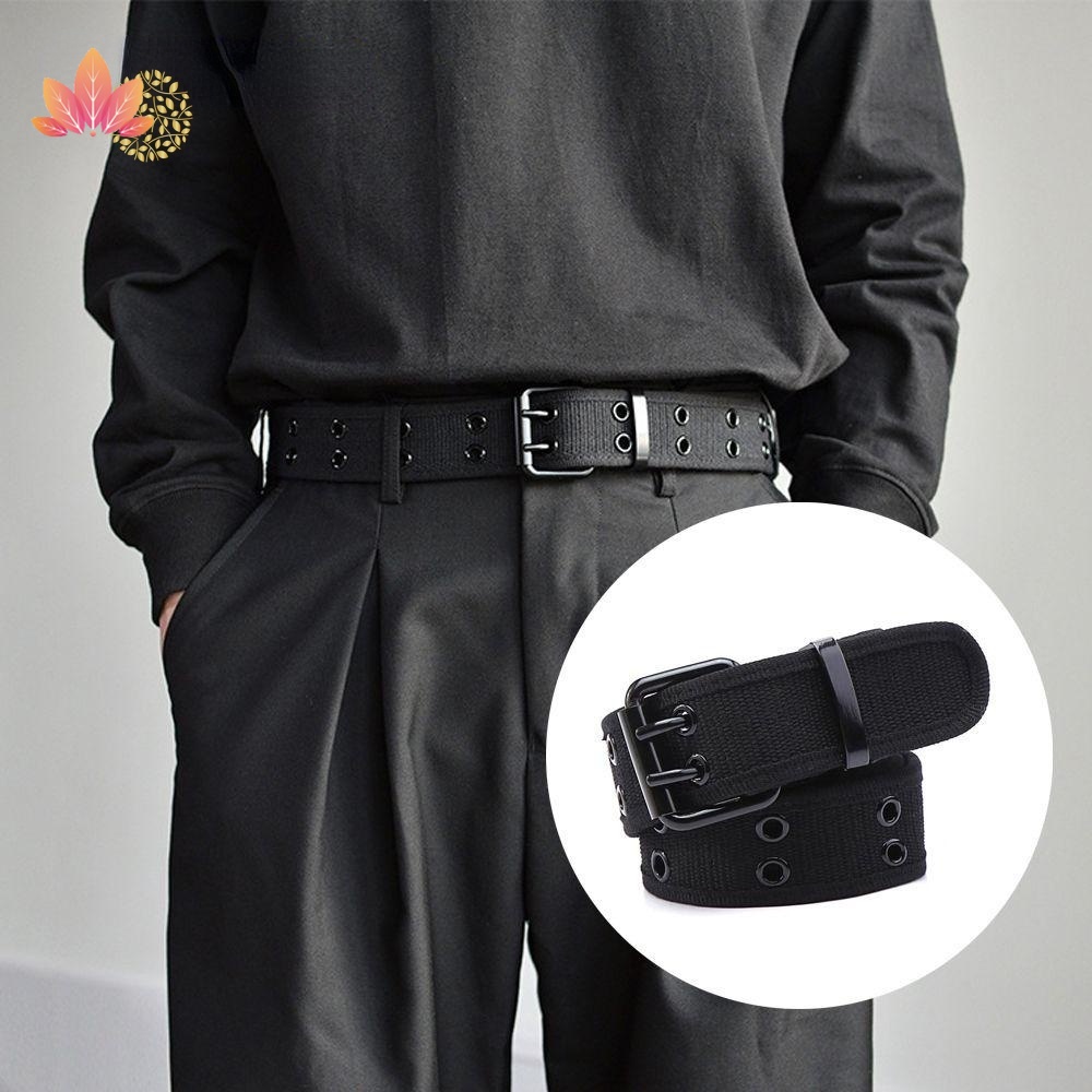 Thắt Lưng Khóa Kim Loại Hai Lỗ Phong Cách Hàn Quốc Cho Nam JP5