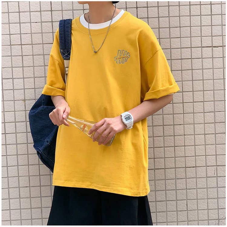 Áo Thun Blow Áo Thun Tay Lỡ Form Rộng Unisex 38-65kg Nam Nữ Phong Cách Ulzzang