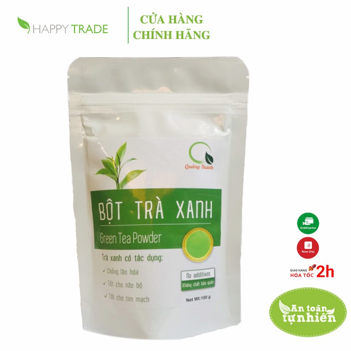 [Mã BMBAU50 giảm 7% đơn 99K] Bột trà xanh nguyên chất Quảng Thanh 100g