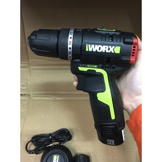 Máy khoan động lực dùng pin li-ion 12v wu131 - worx green