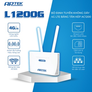 Aptek l1200g - router 4g/lte wifi chuẩn ac1200
