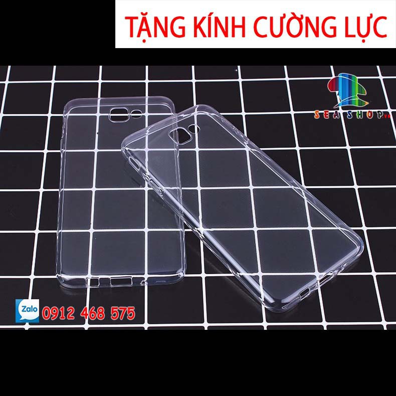 [TẶNG CƯỜNG LỰC]Ốp lưng Samsung Galaxy J7 Prime silicon trong suốt