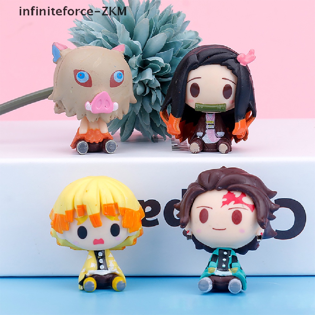 Set 4 Mô Hình Nhân Vật Phim Demon Slayer