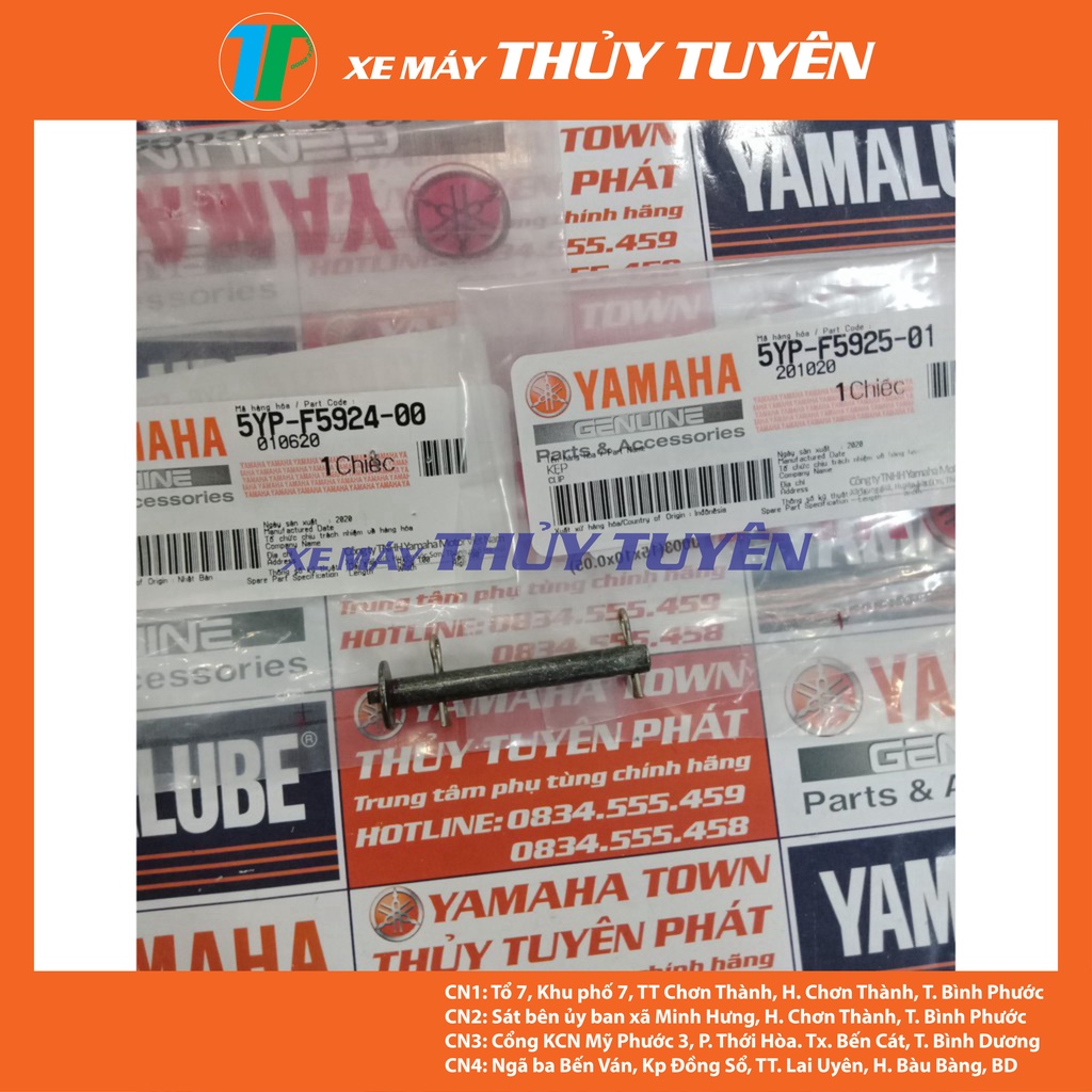 Combo trục cài bố đĩa trước dùng cho xe số chính hãng Yamaha