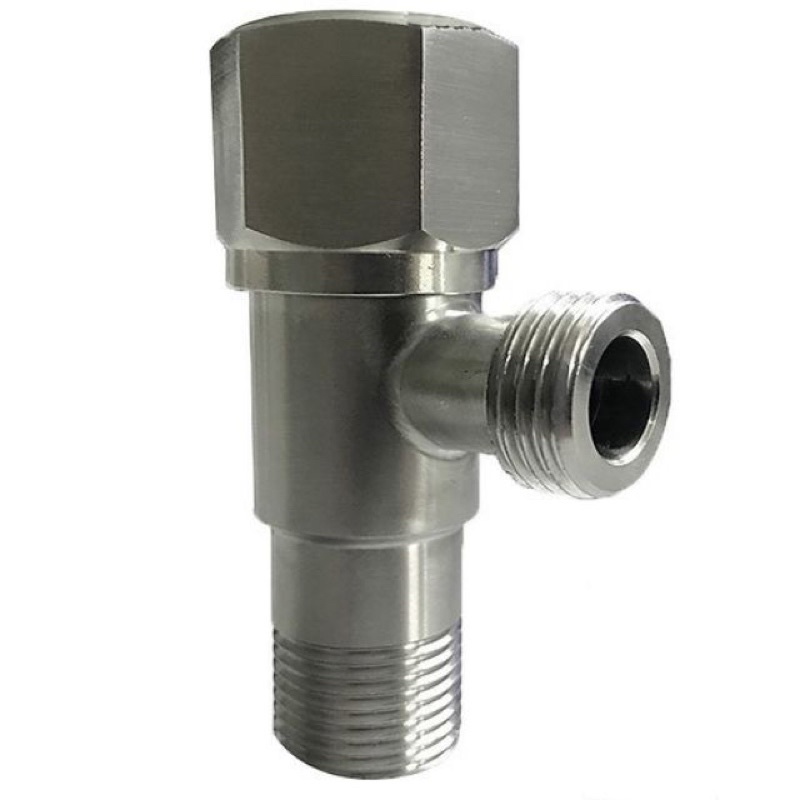 Van tê cầu inox 304, van F