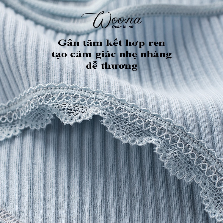 Quần lót nữ cotton gân tâm cạp lưới phối viền Size 38-58kg. Quần Lót nữ Kháng Khuẩn Trơn nhiều màu sexy. | BigBuy360 - bigbuy360.vn