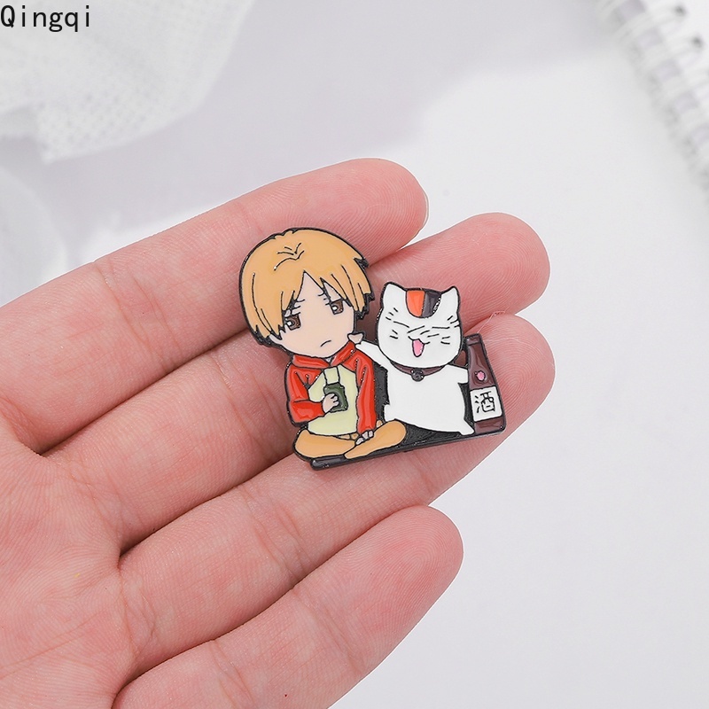 Ghim cài áo Miss Zoe hình nhân vật Takashi Maneki Neko Nyanko Sensei Madara trong Natsume Yuujinchou