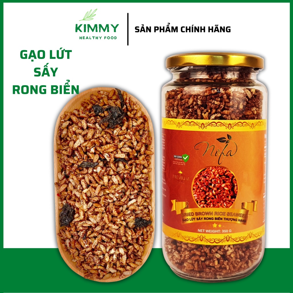 Gạo Lứt Rong Biển 500g Giòn Rụm Nofa Hỗ Trợ Giảm Cân, Keto, Eat Clean Lành Mạnh - KIMMY HEALTHY