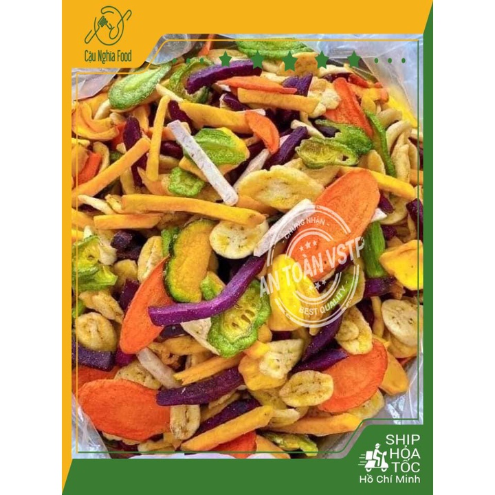 Trái Cây Sấy ( Thập Cẩm Sấy hàng xuất khẩu ) Chuẩn Loại A ( Sẵn Hàng HCM ) Cậu Nghĩa Food 300gram - 1kg