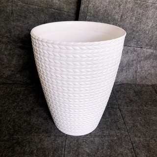 (23x30cm) Chậu nhựa bông lúa trắng hàng cao cấp dày đẹp trồng hoa, cây cảnh size 1