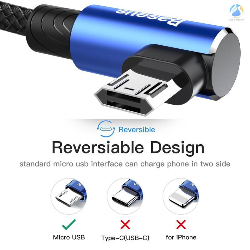 Cáp sạc nhanh Baseus Micro USB cho Xiaomi Android 2A