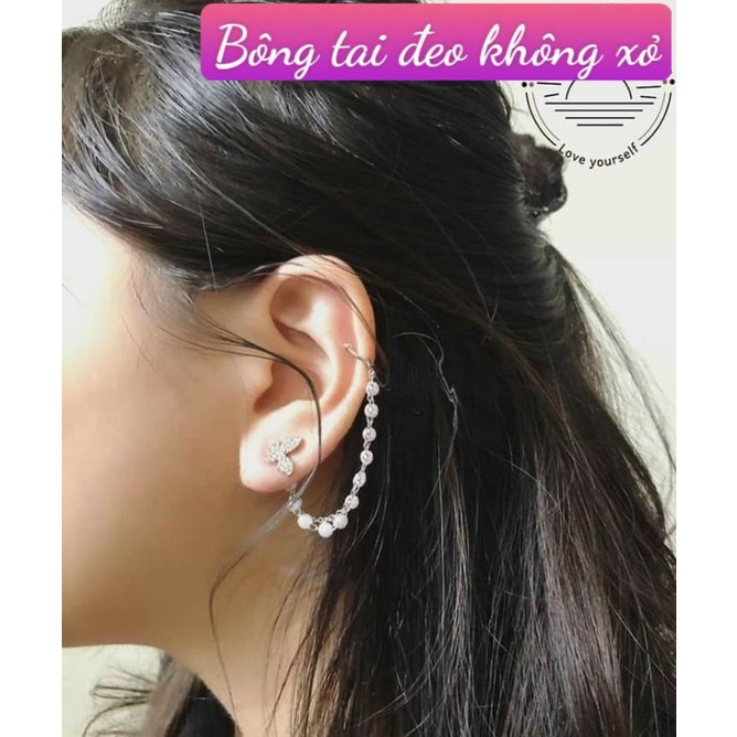 Phụ kiện bông tai đeo vành không cần xỏ