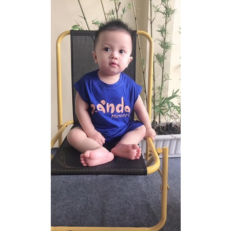 Đồ Bộ Sát Nách Panda Bé Trai, Bé Gái Minky Mom Thun Lạnh, Bộ 3 Lỗ Cho Bé Mặc Nhà