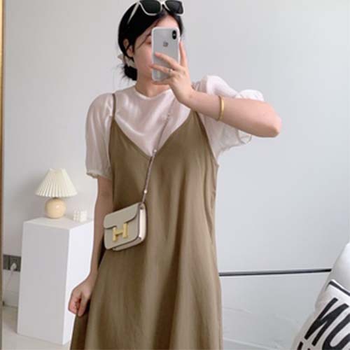 Túi Vuông Nhỏ Đeo Chéo Màu Bạc Dây Xích Phong Cách Retro Cho Nữ