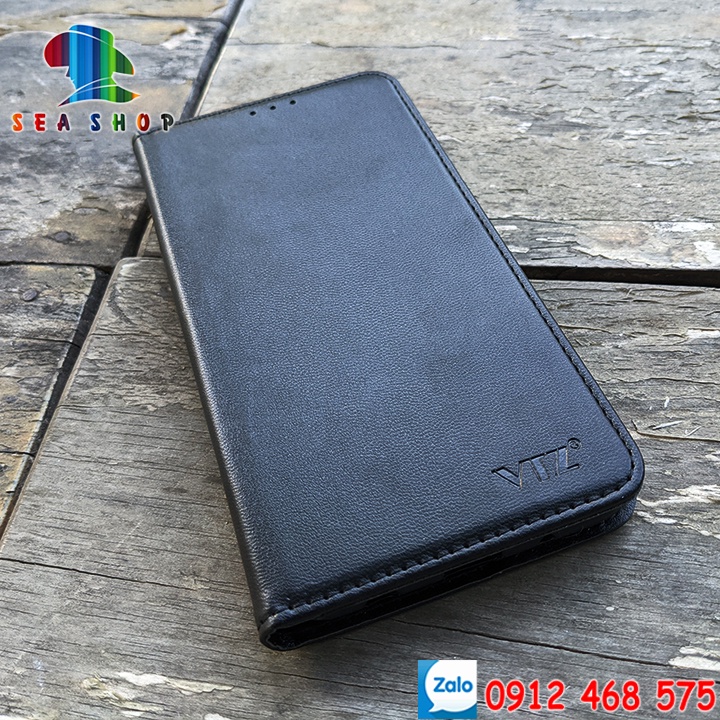 Bao da Realme C17  Nắp gập-Ốp lưng 2 mặt có thiết kế ví cà thẻ, ngăn lớn để tien mặt - Kính full màn 9D