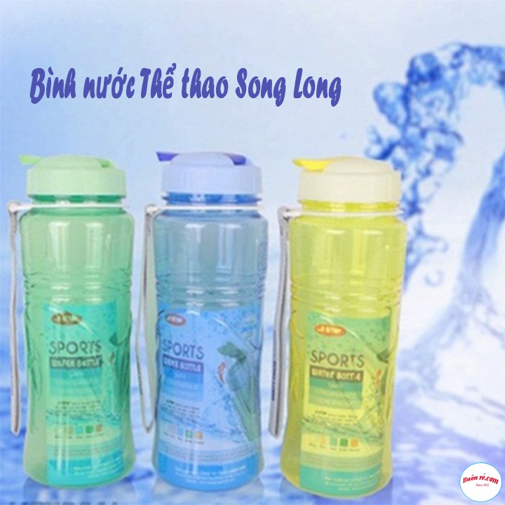 Bình nước thể thao Song Long dung tích 500ml &amp; 750ml cao cấp - br00413