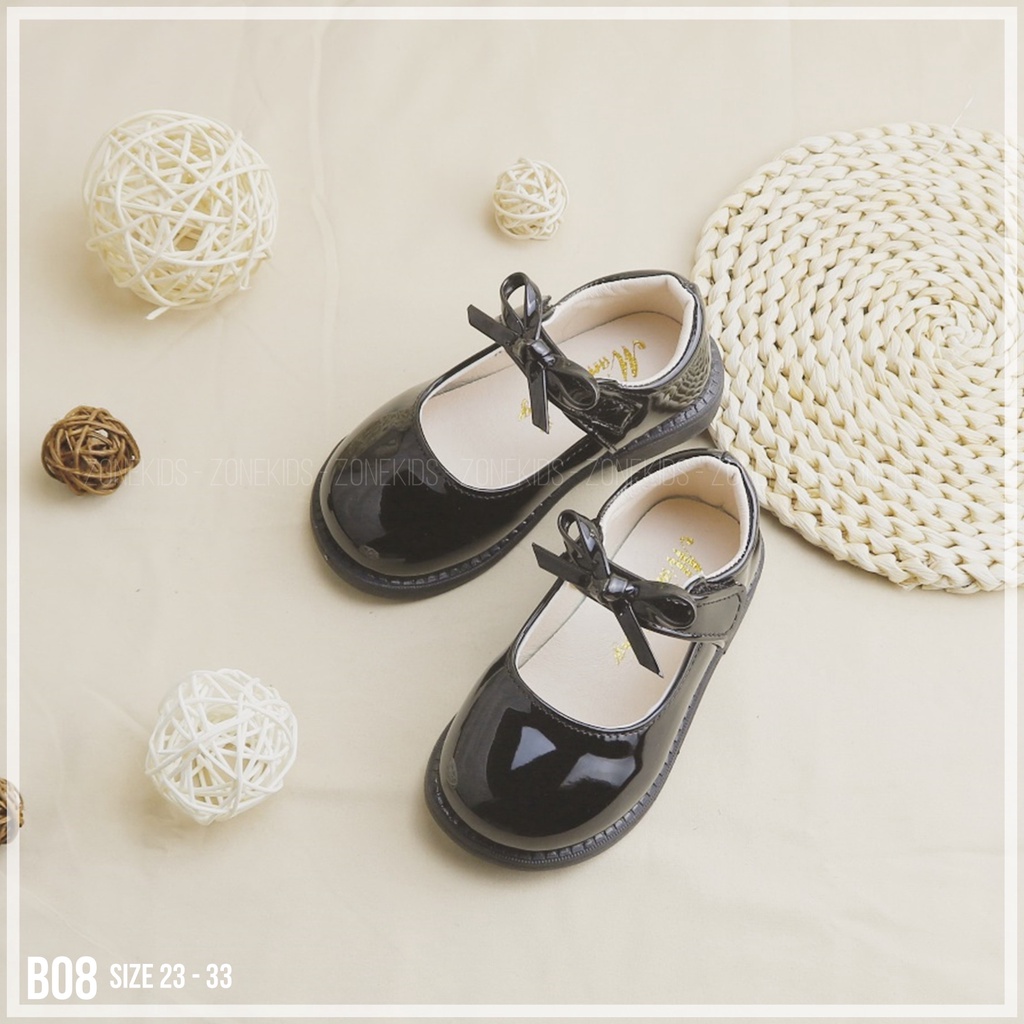 Giày búp bê da bóng cho bé gái Zonekids - B08