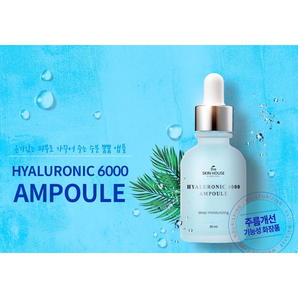 Tinh chất dưỡng da Hyaluronic 6000 Deep Moisturizing Ampoule The Skin house