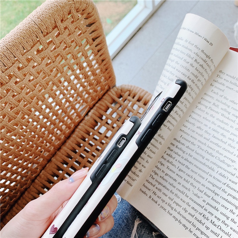 Ốp lưng da imd thỏ cute xỉu cho nhiều dòng máy của Iphone/samsung/oppo/realme/xiaomi/vivo