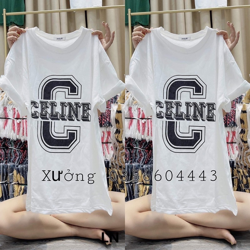 Áo phông chữ C Celin DA6