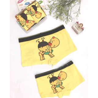 Quần sịp đôi chibi, chất cotton co dãn 4 chiều mát mịn