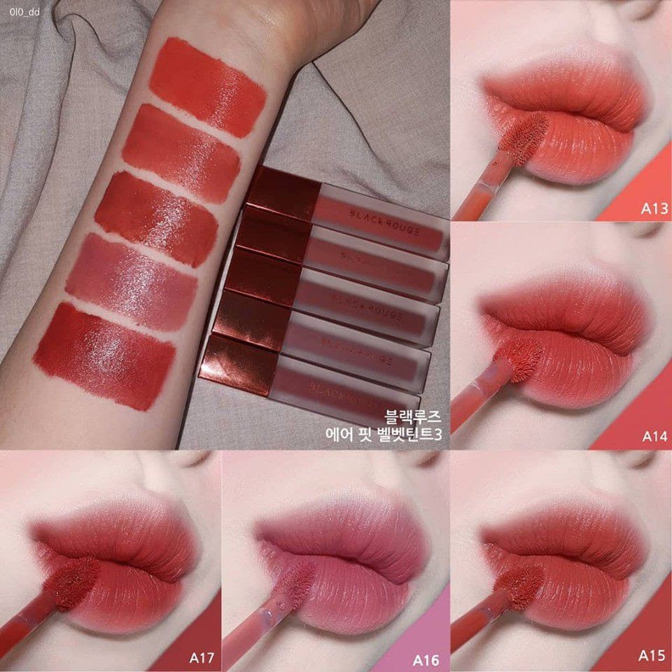 Son bóng Black Rouge Water Glow Tint HG08 / Son Kem Lì Mịn Black Rouge Half N Half Water Velvet ( son 3ce sepie)