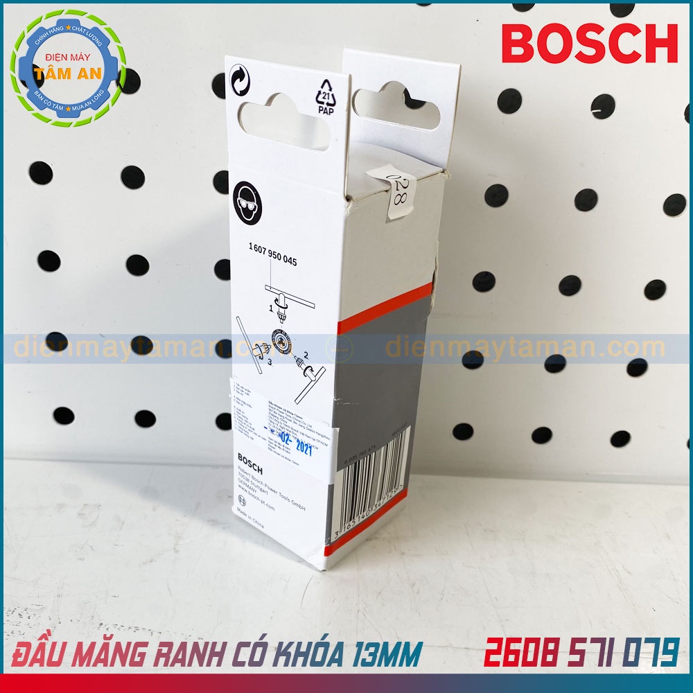 Đầu măng ranh có khóa chính hãng BOSCH 13MM 2608571079