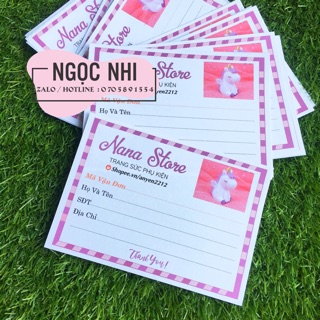 Phiếu ship hàng cute cho shop