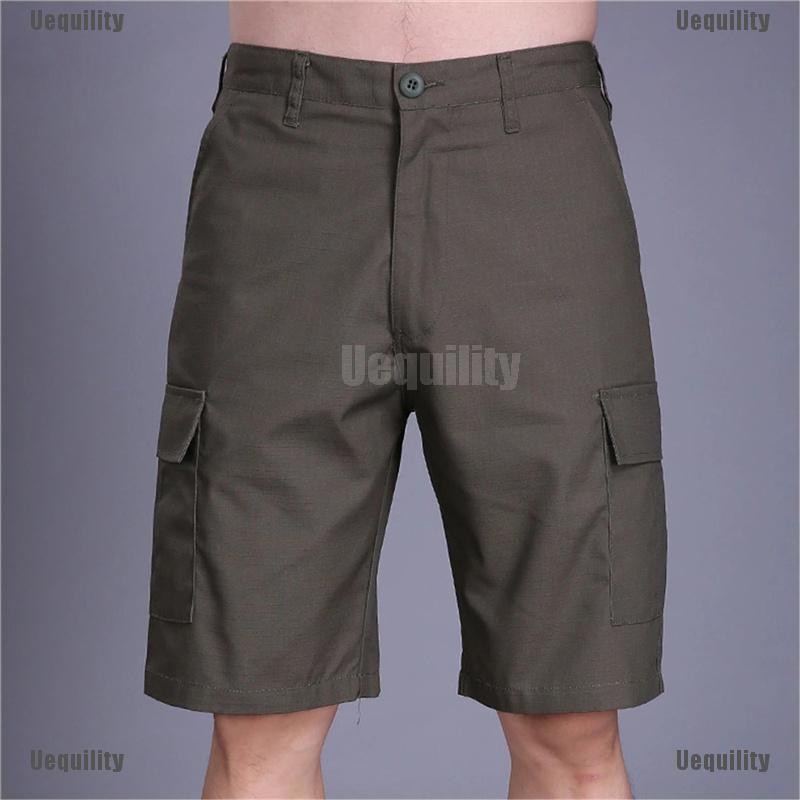 [Uequility] Men CP ACU Camouflage Casual Short Pants Cargo Waterproof Milltary Trousers