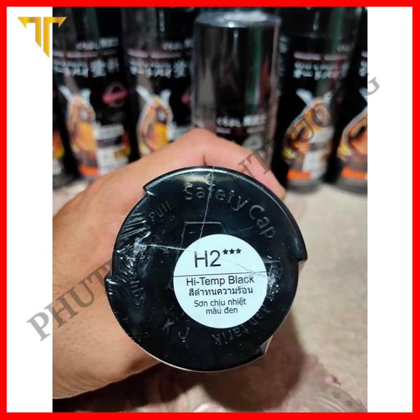 Sơn Pô chịu nhiệt Samurai H2 màu đen và H1 màu bạc