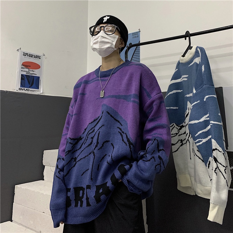Áo Sweater Dáng Rộng Phong Cách Âu Mỹ Thời Trang Cao Cấp Cho Các Cặp Đôi